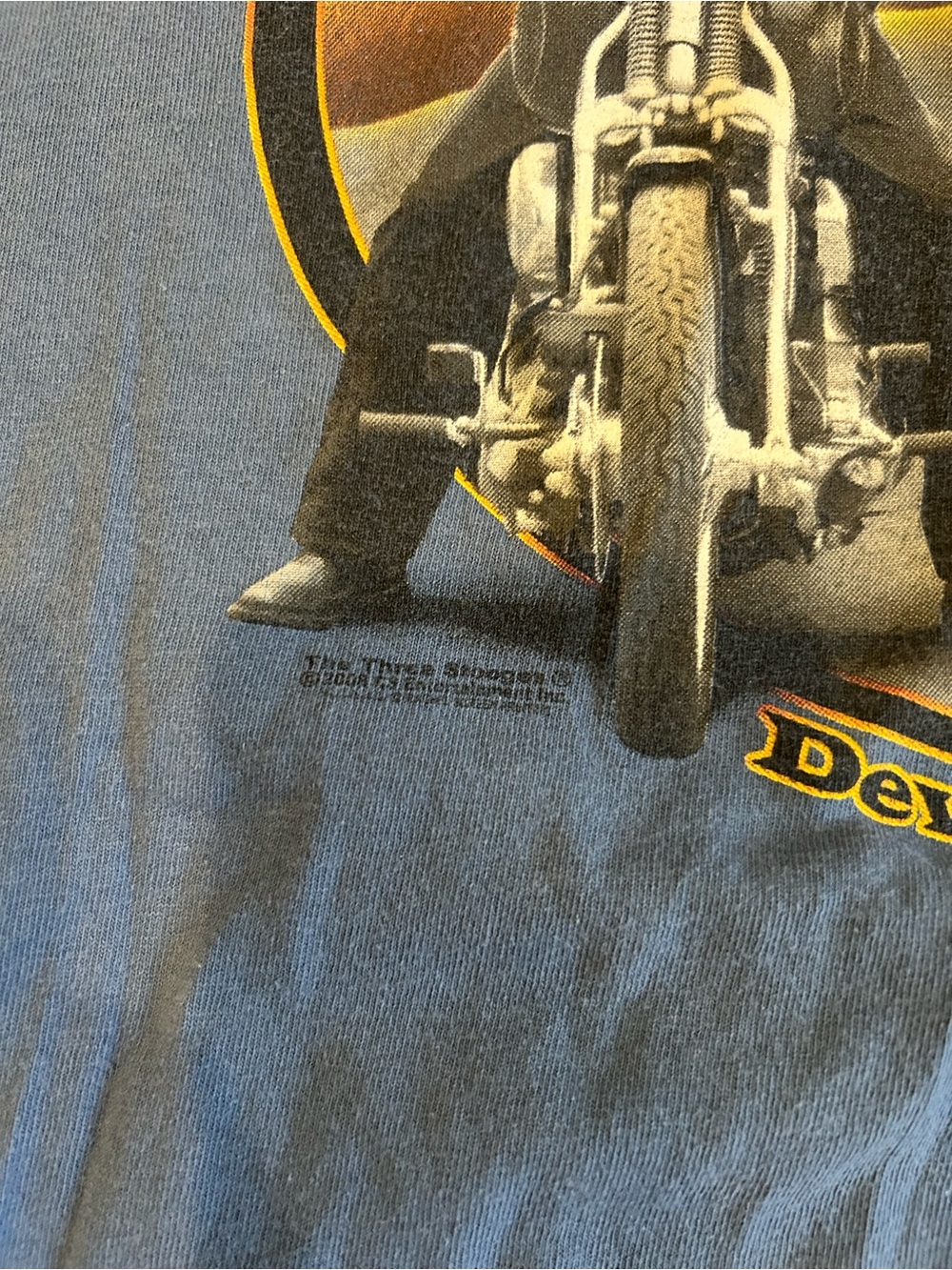 Vintage 2008 Three Stooges Knuckleheads Riding Club T-Shirt Mens L / XL Biker - Picture 3 of 8